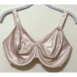 Wacoal 36DDD Beige Embroidery Full Coverage Underwire Bra Comfortable Support‎